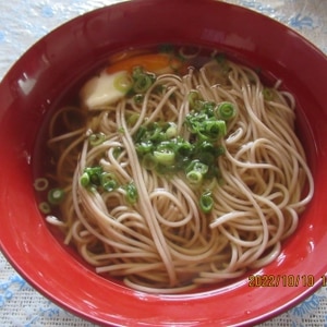 麺つゆでかけそば